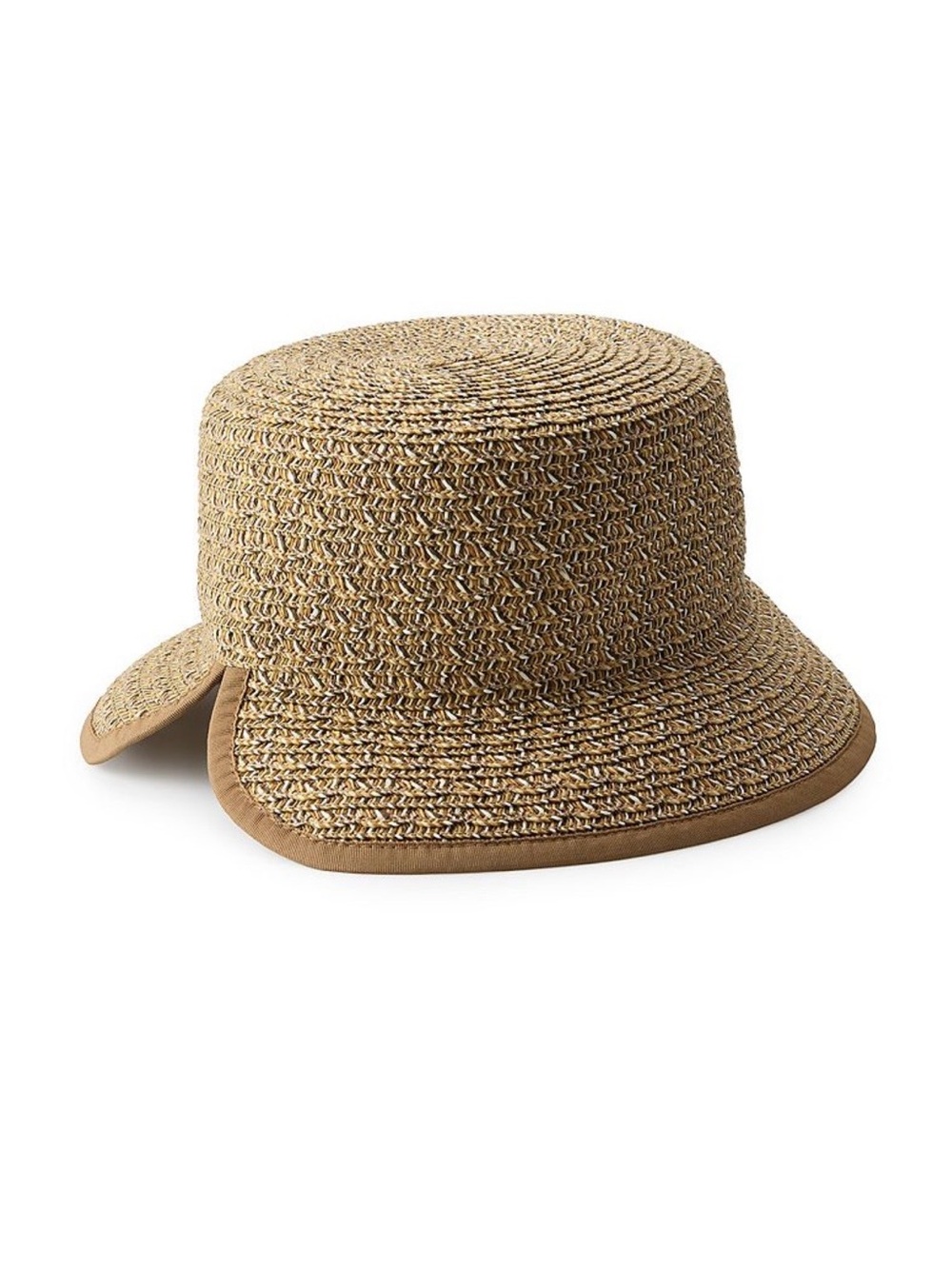 Nine West UPF 50+ Paper Straw Split Back Sun Bucket Hat